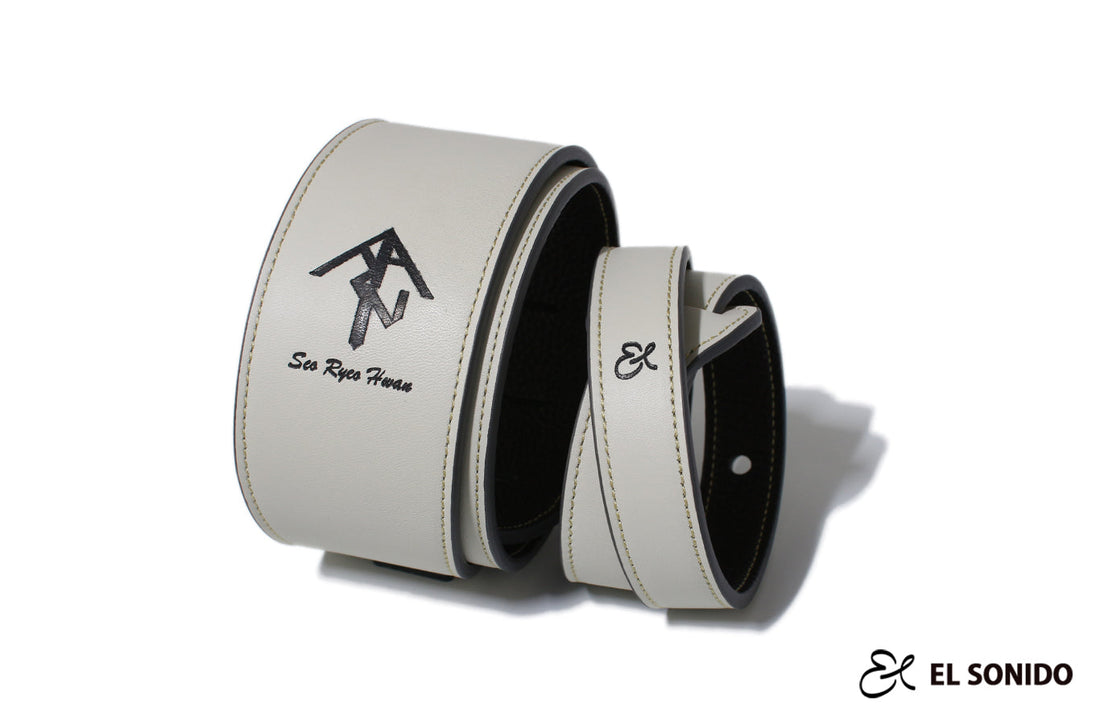 EL SONIDO Custom Guitar Strap. 87  Black&White